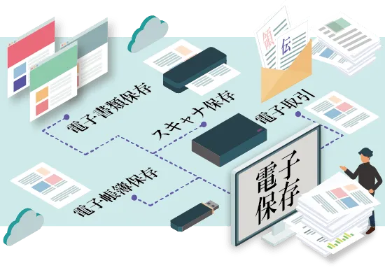 電子帳簿保存法の規定範囲