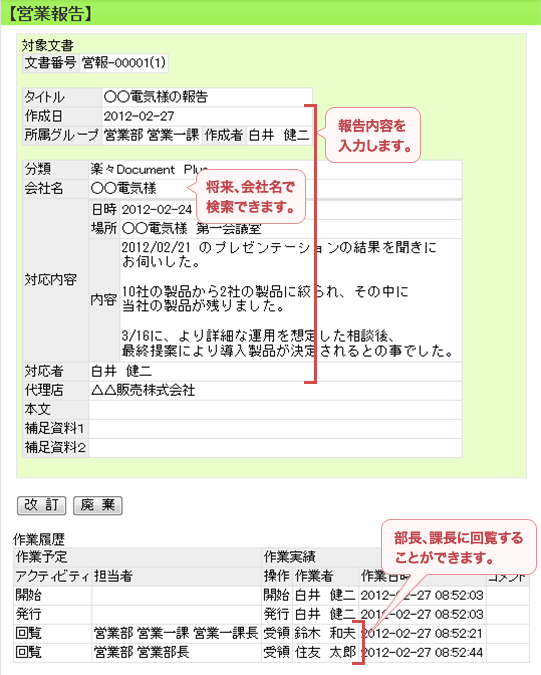 導入後の入力画面イメージ図