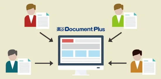 「楽々Document Plus」が協力にサポート