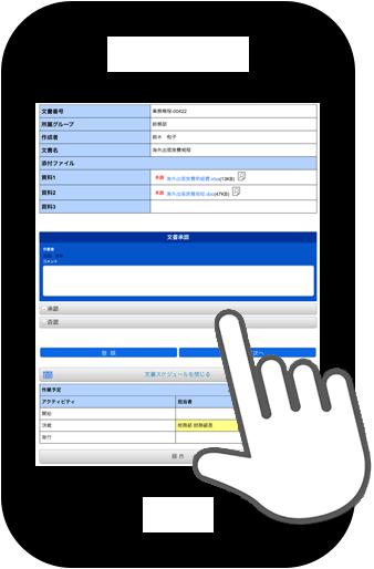 スマホの承認画面イメージ