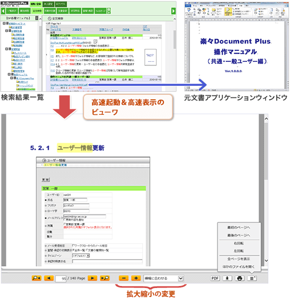 高速にピンポイント表示します