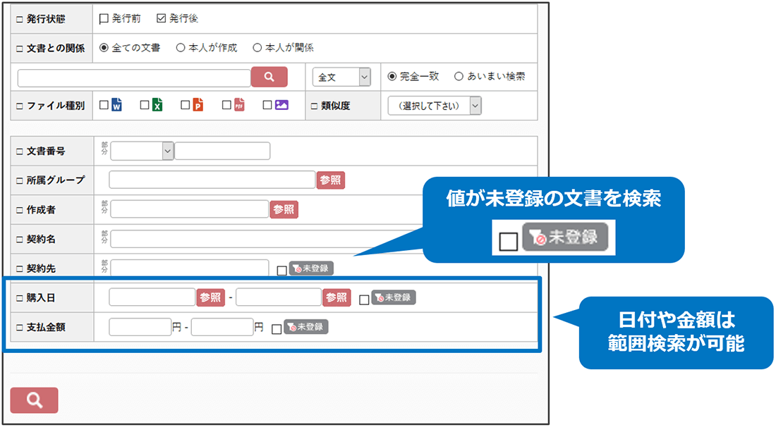 検索機能