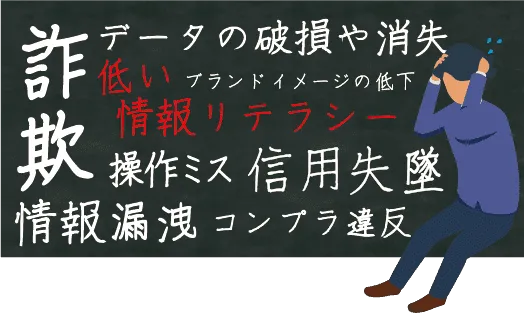 低い情報リテラシーが及ぼす企業への影響