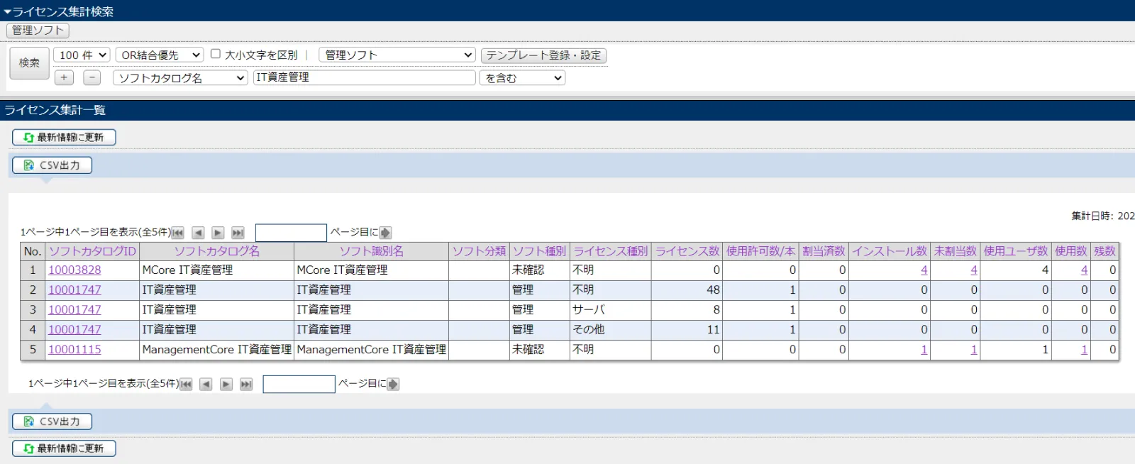 ライセンス管理