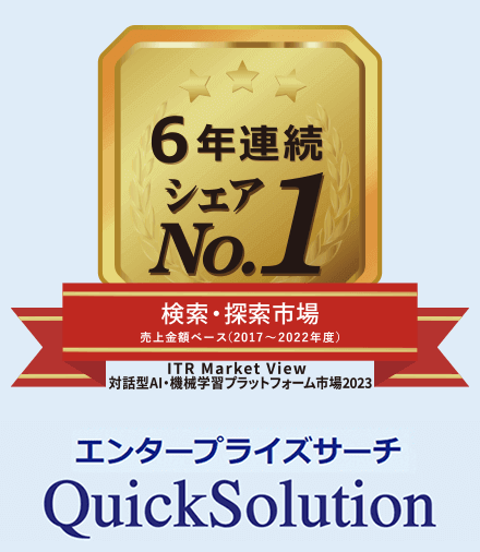 国内検索・探索市場で6年連続シェア1位(ITR調べ)
