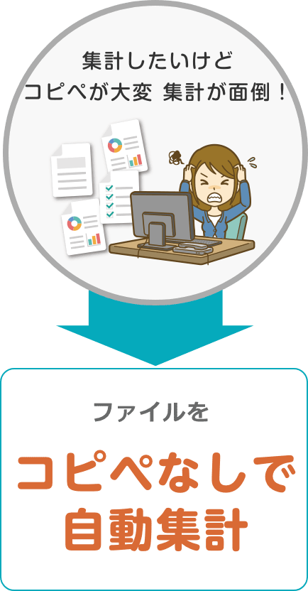 ファイルをコピペなしで自動集計