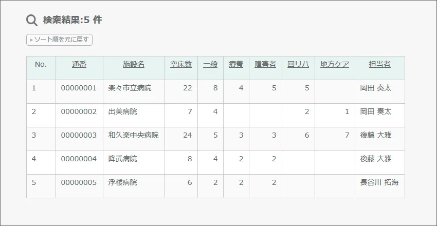 施設情報閲覧アプリ