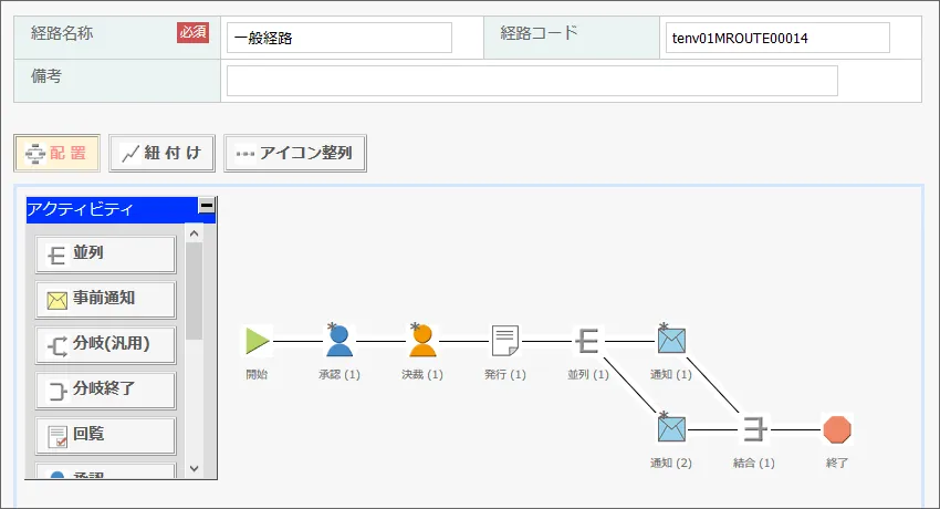 経路設定