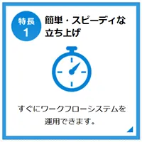 簡単・スピーディーな立上げ