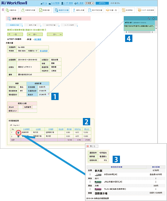 Ui ユーザインタフェース ワークフロー 楽々workflowii