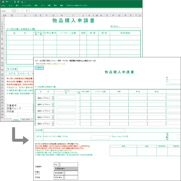 UI:ユーザインタフェース ワークフロー 楽々WorkflowII